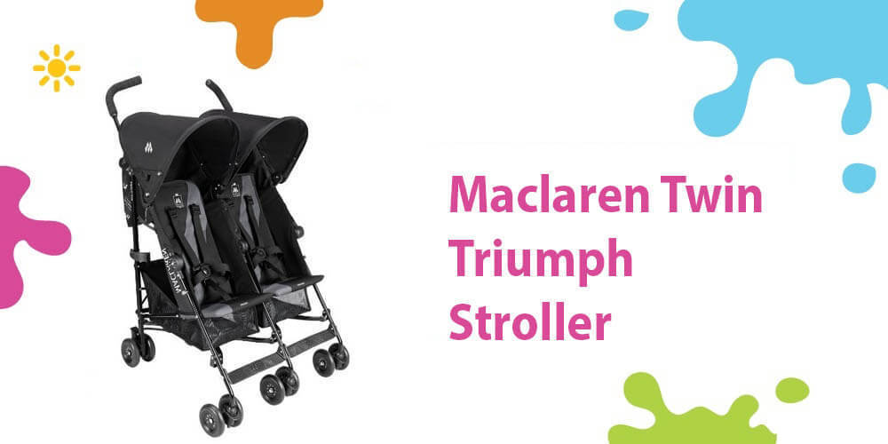 maclaren double stroller weight