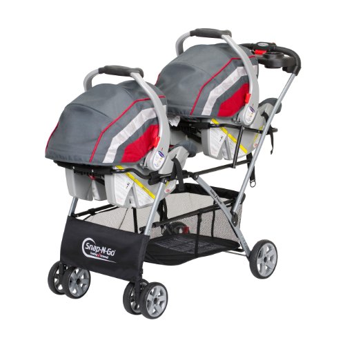 twin travel system with 2 car seats